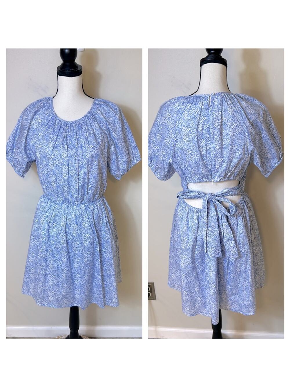 NWT J. Crew X Liberty floral back cut out dress